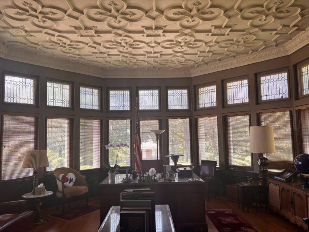 Father Divine's office, in a former conservatory. It has been left exactly as it was the day he died in 1965.